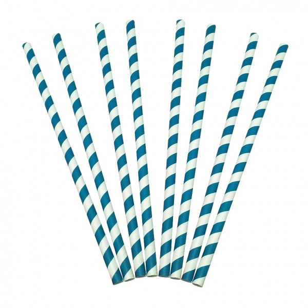 CAÑA PAPEL RAYA AZUL