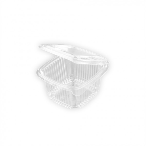 ENVASE PET RECT. 375cc. TAPA BISAGRA